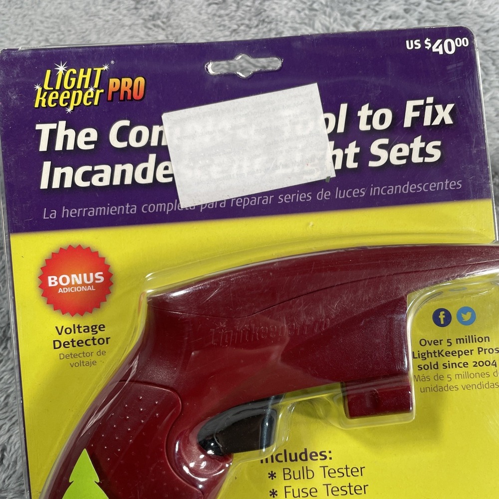 Light Keeper Pro Christmas Light Fix it Tool Squeeze Trigger NEW Spare Bulbs - Picture 2 of 9